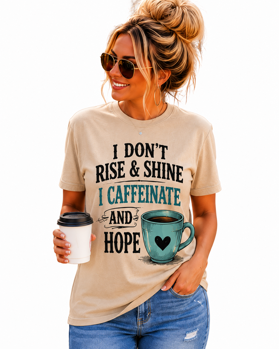 I Don't Rise & Shine Girls T-Shirt