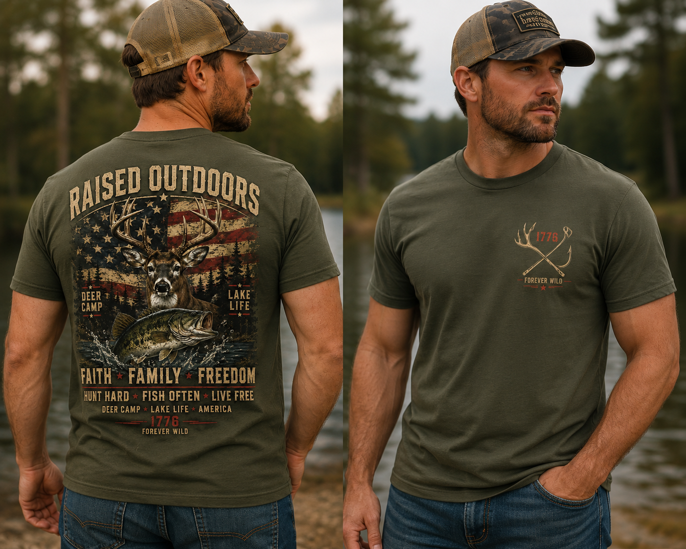 Raised Outdoor Men's T-Shirts